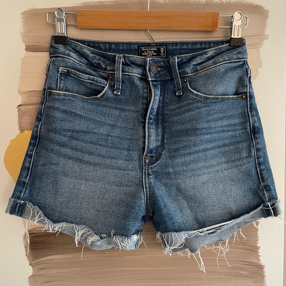Abercrombie & Fitch Simone High Rise Jean Shorts
